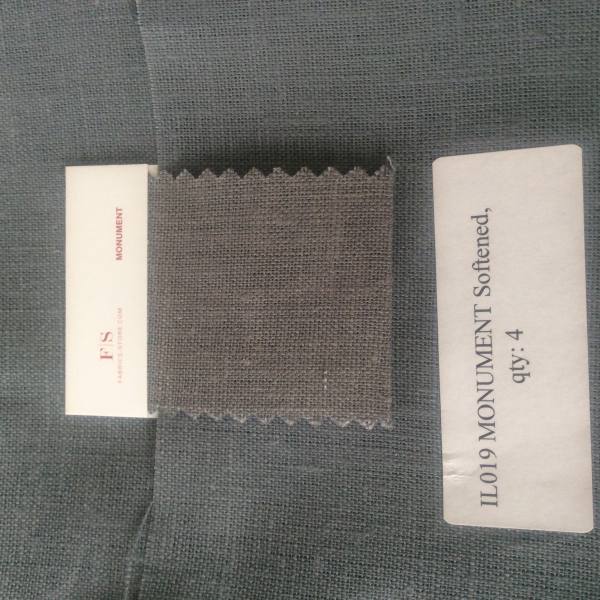 IL019 MONUMENT Softened 100% Linen Middle (5.3 oz/yd<sup>2</sup>)