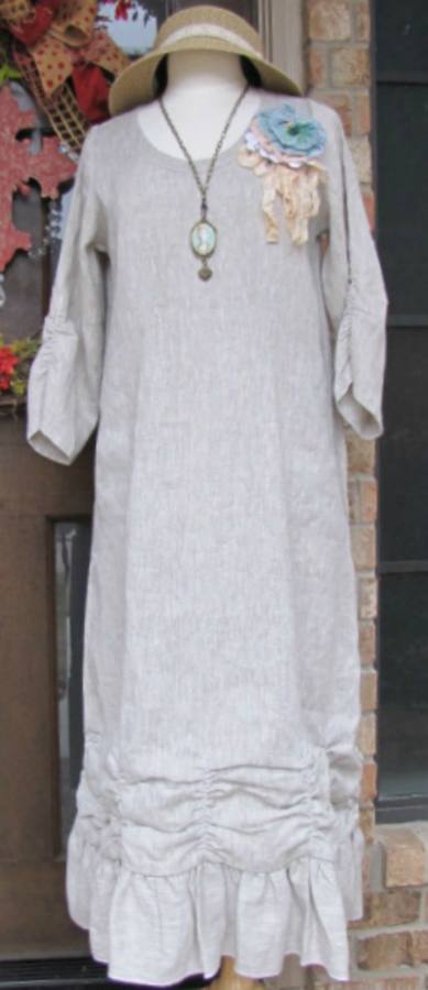 IL019 MIX NATURAL Softened 100% Linen Middle (5.3 oz/yd<sup>2</sup>)