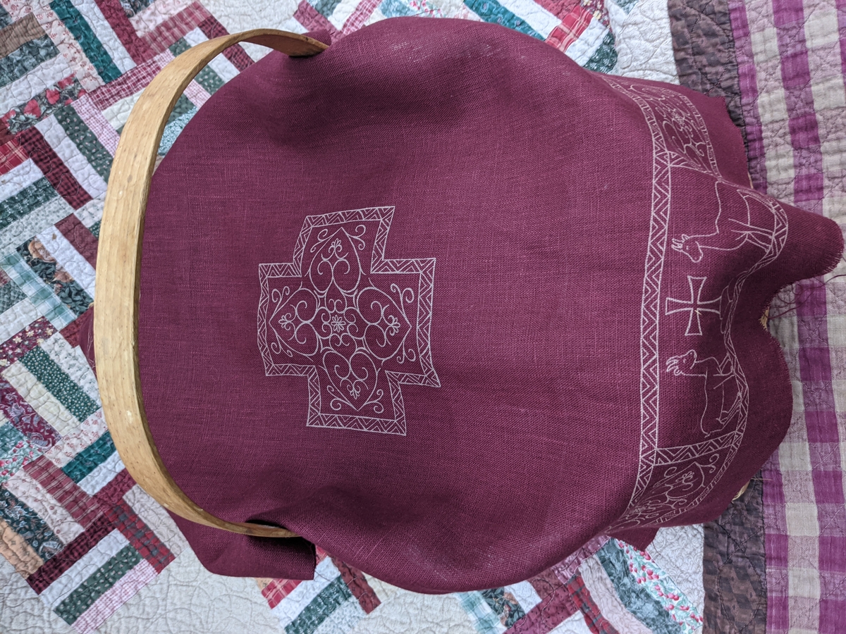 IL019 TAWNY PORT Softened 100% Linen Middle (5.3 oz/yd<sup>2</sup>)