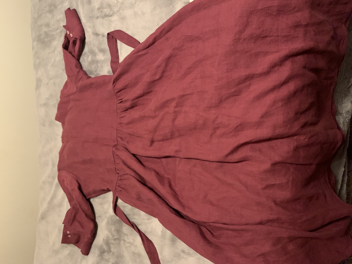 IL019 WILDCHERRY Softened 100% Linen Middle (5.3 oz/yd<sup>2</sup>)