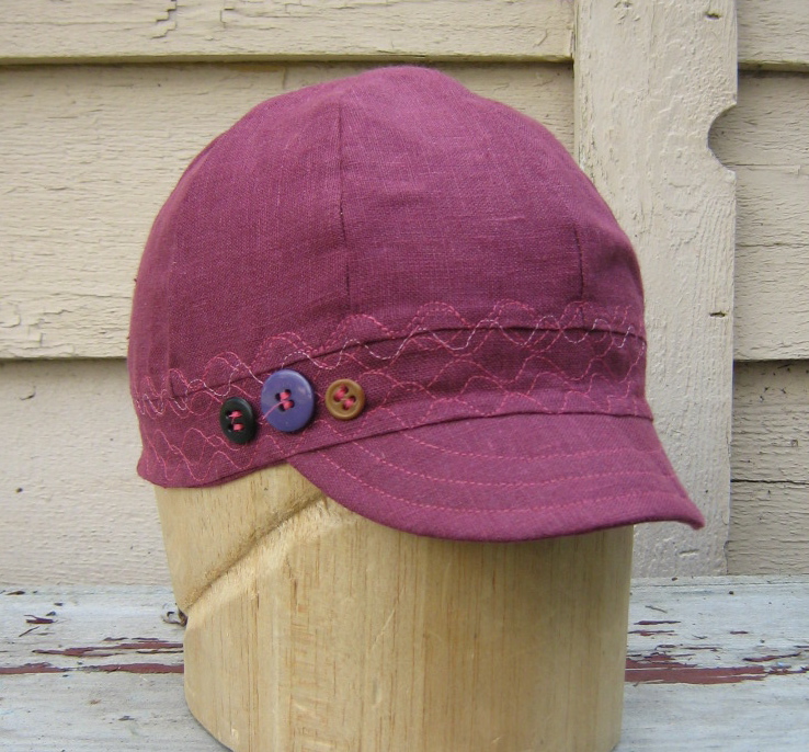 IL019 WILDCHERRY Softened 100% Linen Middle (5.3 oz/yd<sup>2</sup>)