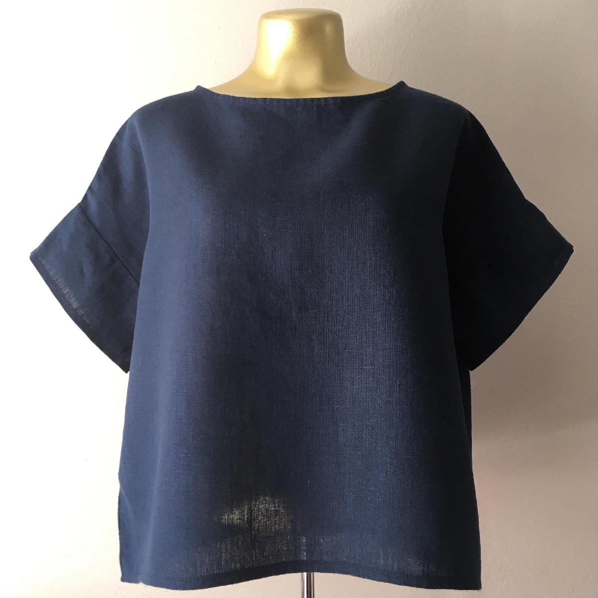 IL019 COBALT Softened 100% Linen Middle (5.3 oz/yd<sup>2</sup>)
