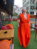 Aja — Plunging Neckline Maxi Dress, Type - PDF