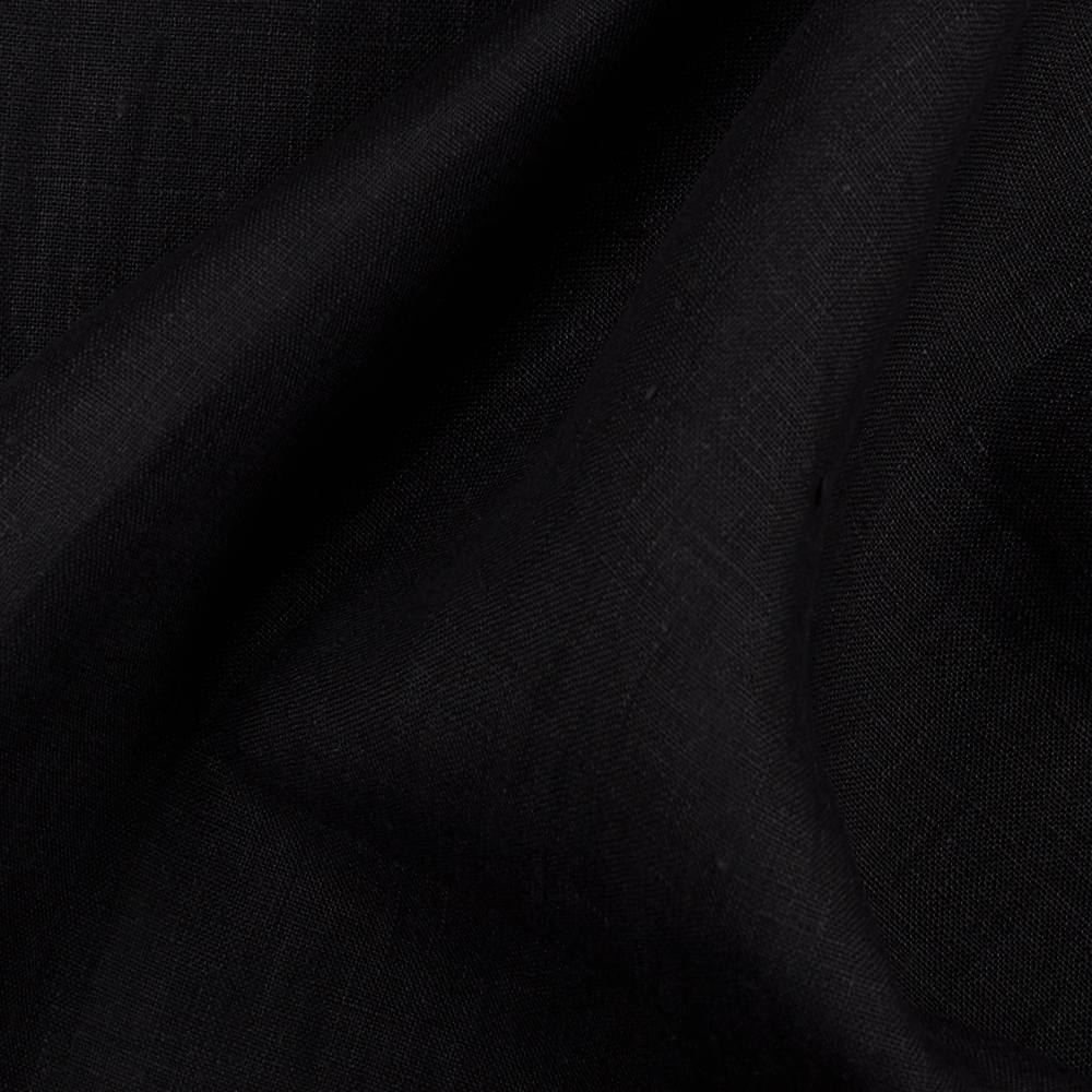 Fabric 4C22 100% Linen fabric BLACK FS Premier Finish