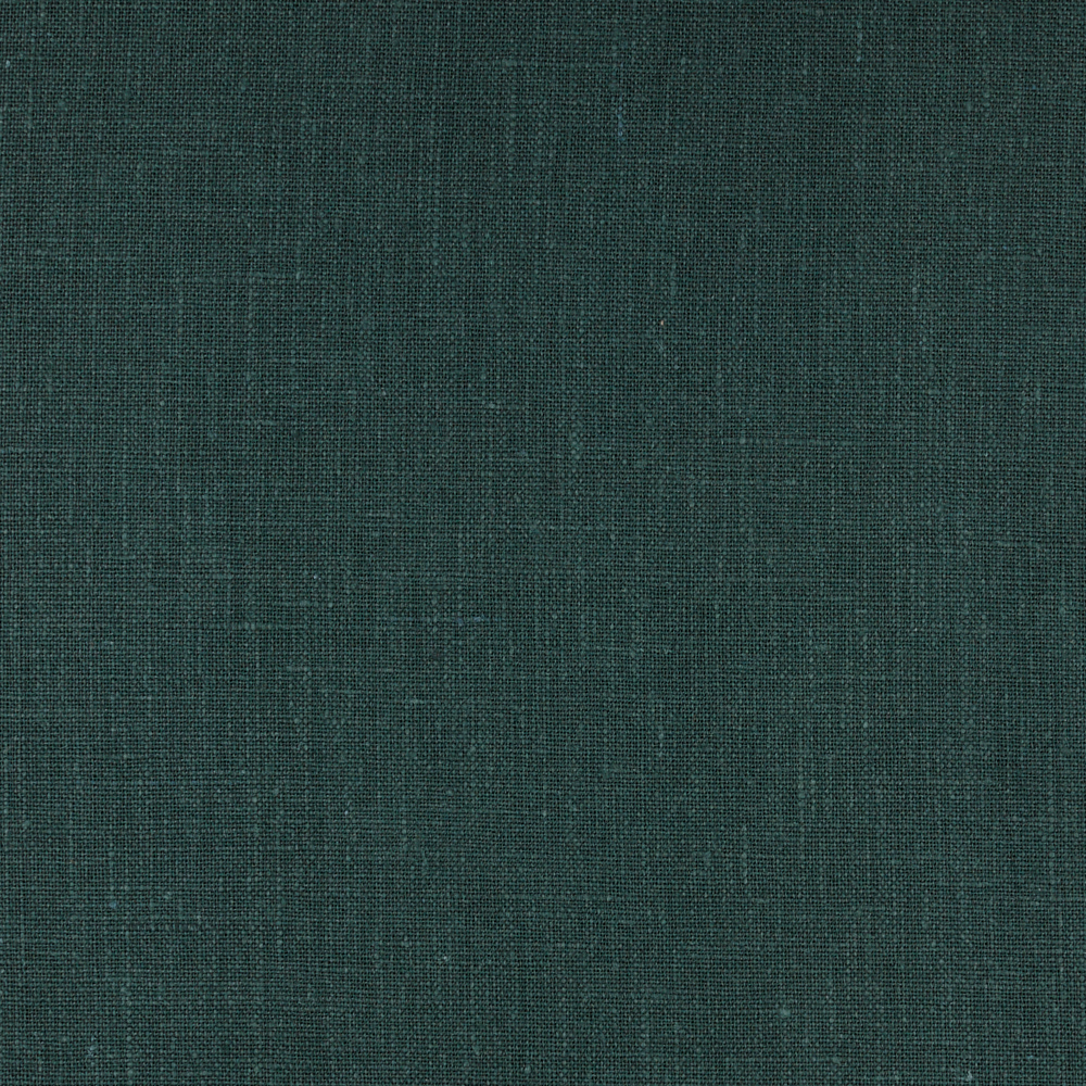 Fabric 4C22 100 Linen fabric HUNTER GREEN Softened