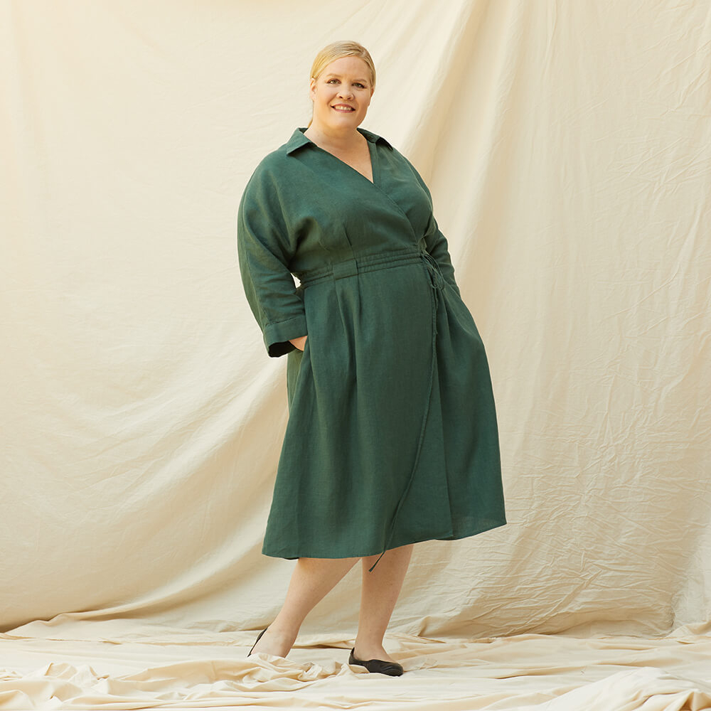 Hana — Linen Wrap Dresses, Top, and Skirt - (All Sizes Included)