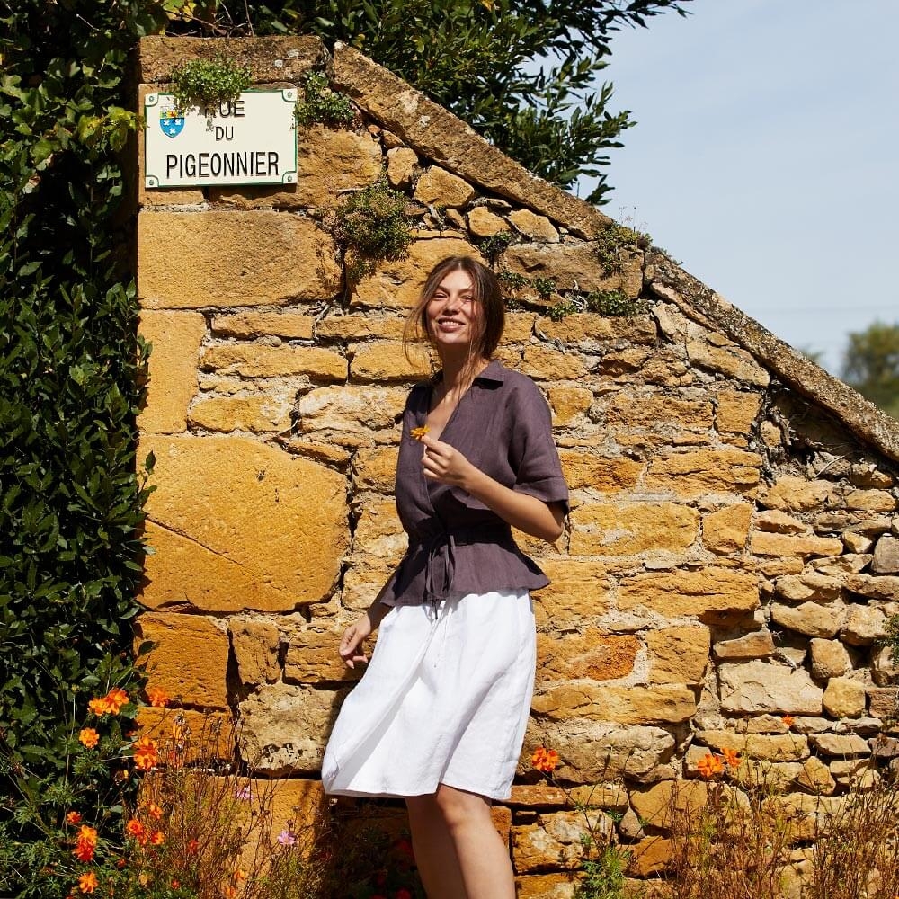 Hana — Linen Wrap Dresses, Top, and Skirt - (All Sizes Included)