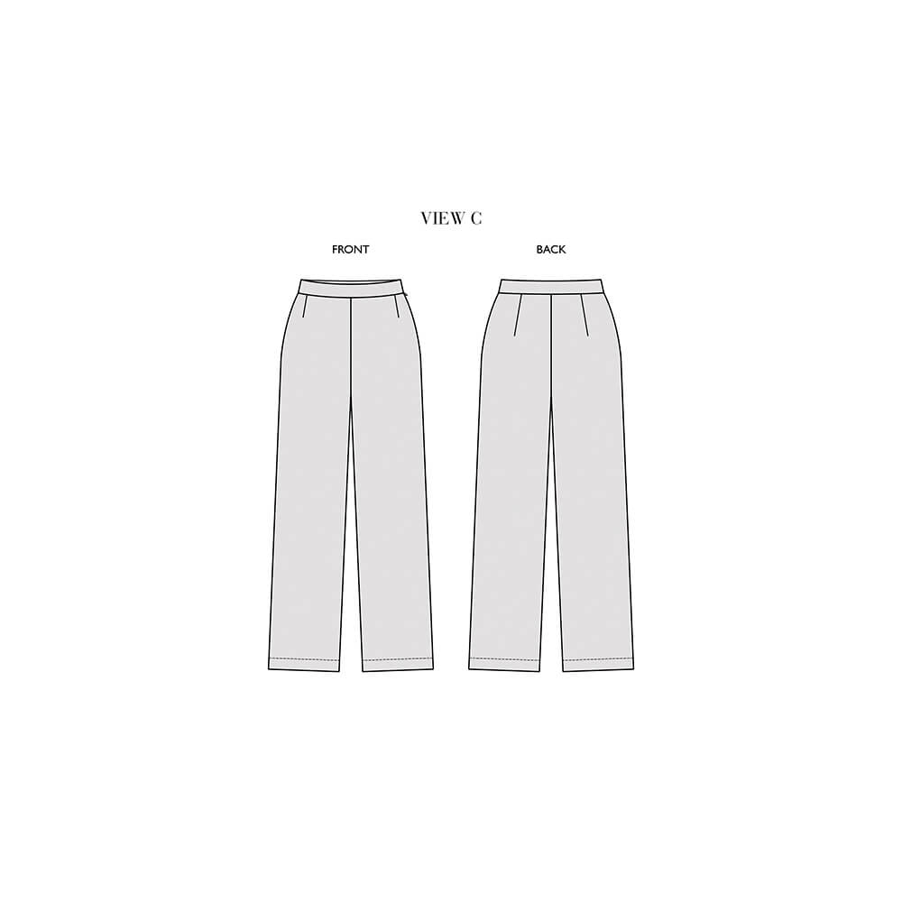 Sol — Linen Tunic, Cardigan, and Pants, Type - Premium Paper, Single Size - 2 to 8