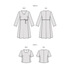 Maia — Dress with Short Sleeves, Dress with Long Sleeves, Blouse - (All Sizes Included)