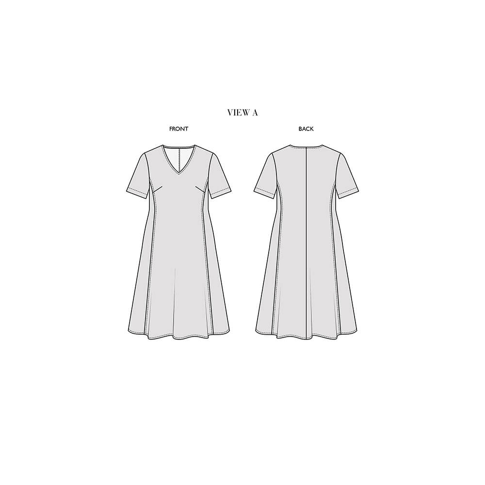 Maia — Dress with Short Sleeves, Dress with Long Sleeves, Blouse - (All Sizes Included)
