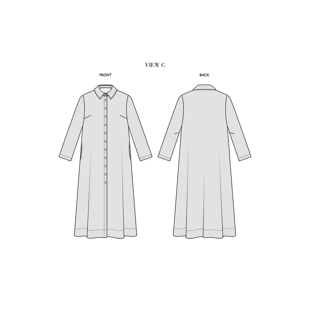 Bruna Pattern Collection - Short Dress, Long Dress, and Shirt, Type - Premium Paper, Single Size - 18 to 24