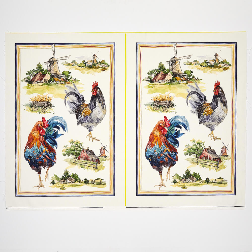 Farm Rooster - 2 Tea Towels