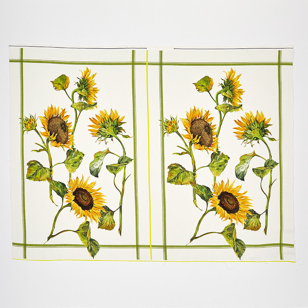 Sunflower Tablecloth Accompanied by a set of 4 Napkins and Two Tea Towels