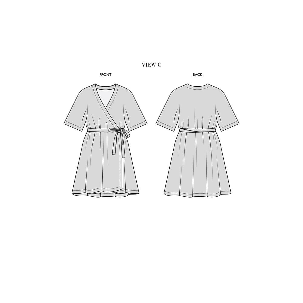 Astrid - Wrap Dresses, Type - Premium Paper, Single Size - 2 to 8