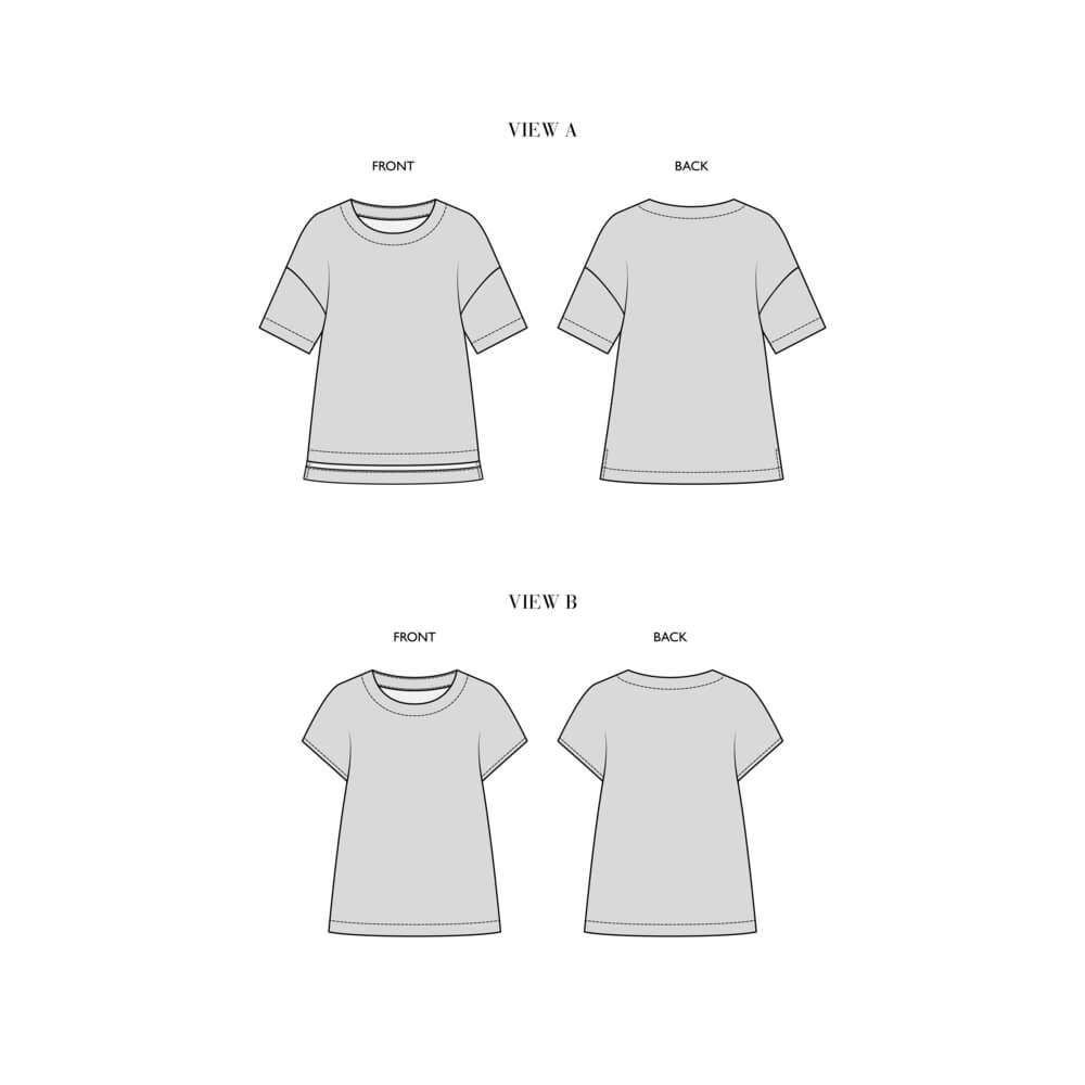 Aurelia Pattern Collection - Round and V-Neckline Blouses, Type - Premium Paper, Single Size - 2 to 8