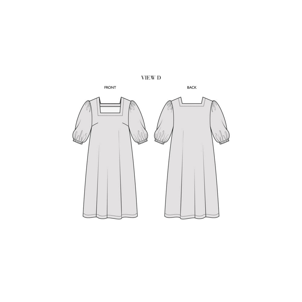 Catriona Pattern Collection - Top, Blouse, Short Dress, and Long Dress - (All Sizes Included)