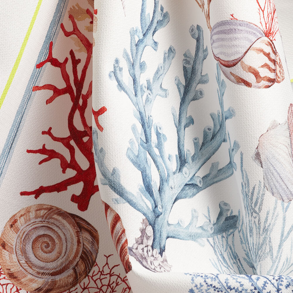 Corals and Seashells - 2 Tea Towels