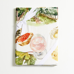 White Wine - 2 Tea Towels