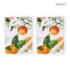 Citrus Orange - 4 Tea Towels