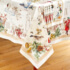 12 Days of Christmas  Tablecloth Accompanied by a set of 4 Napkins and Two Tea Towels