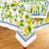 Farmers Lemon Tablecloth Accompanied by a set of 4 Napkins and Two Tea Towels