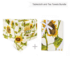 Sunflower Tablecloth Accompanied by a set of 4 Napkins and Two Tea Towels