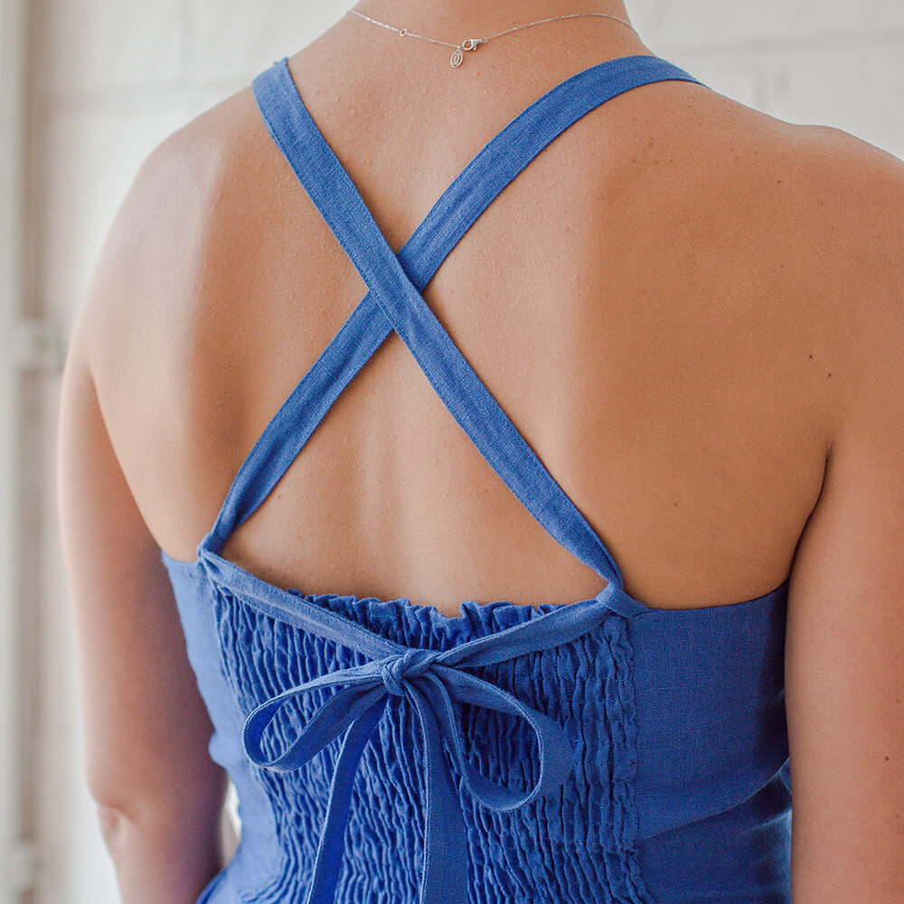 Rhea — Tiered Sundress With Shirred Back, Type - PDF