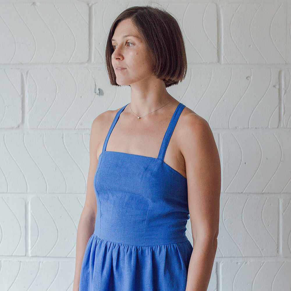 Rhea — Tiered Sundress With Shirred Back, Type - PDF