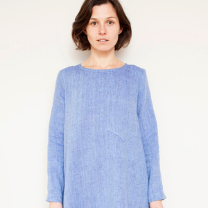 Oona A-Line Dress With Oversized Patch Pocket, Type - PDF
