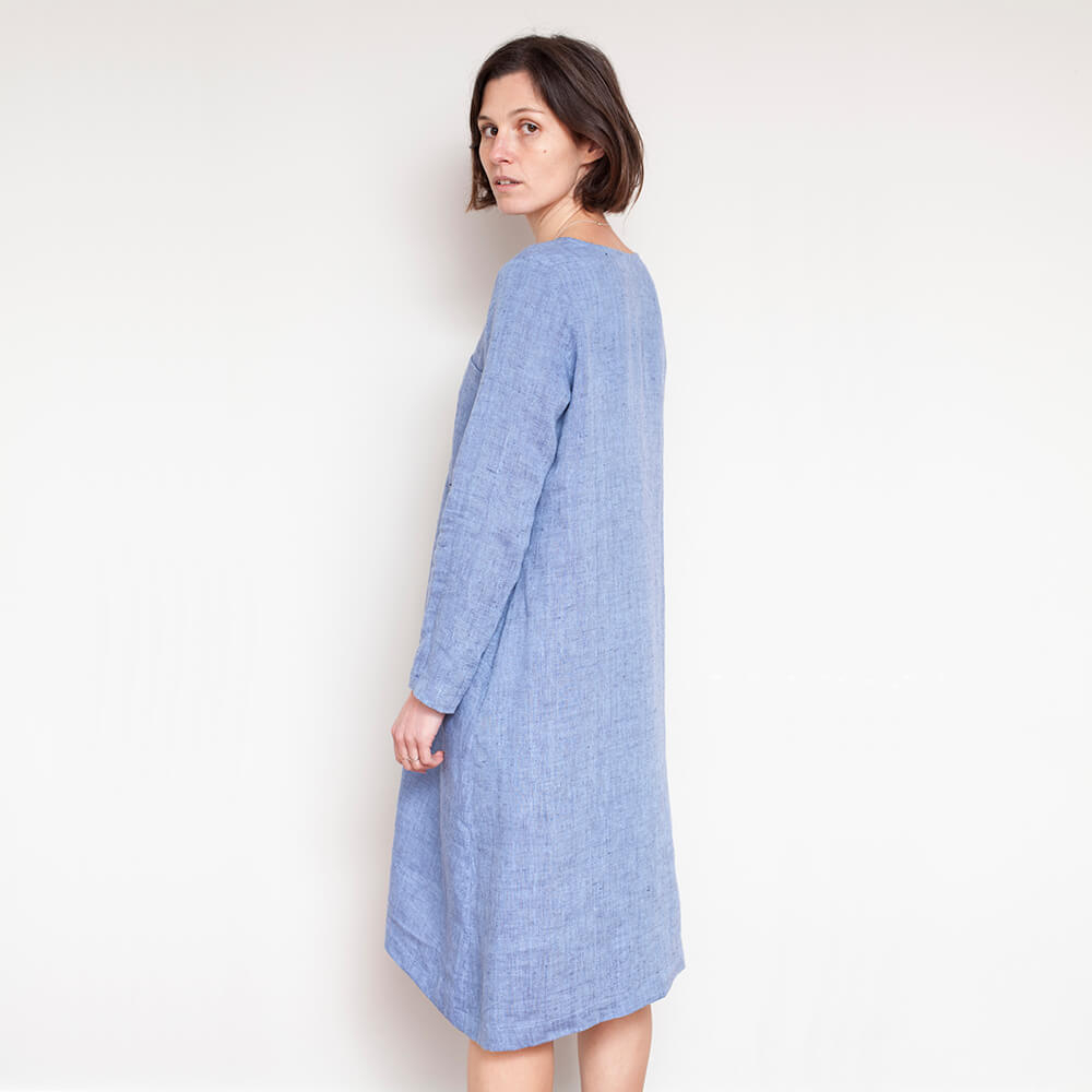 Oona A-Line Dress With Oversized Patch Pocket, Type - PDF