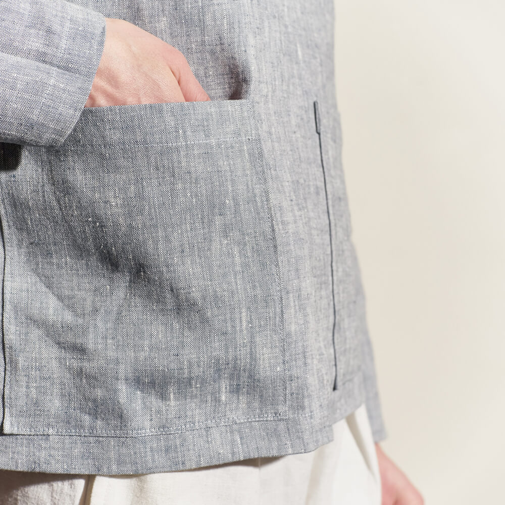 Cara Blouse with Oversized Pockets, Type - PDF