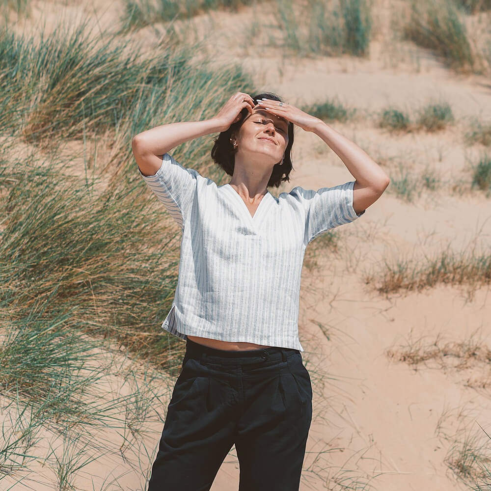 Ines — V-neck Top, Type - PDF