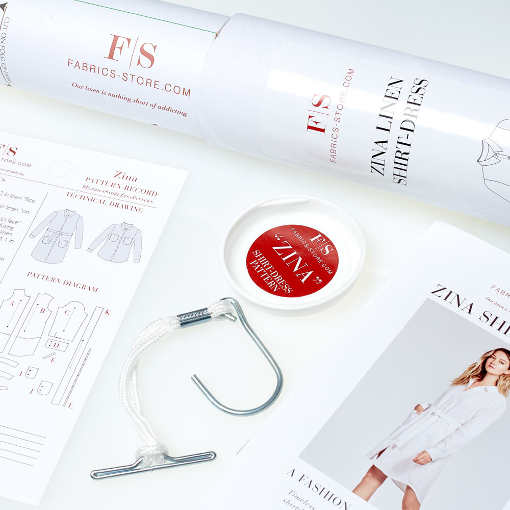 Zina Linen Shirt & Shirt Dress, Type - Premium Paper, Duo Size - 16/18 to 28/30