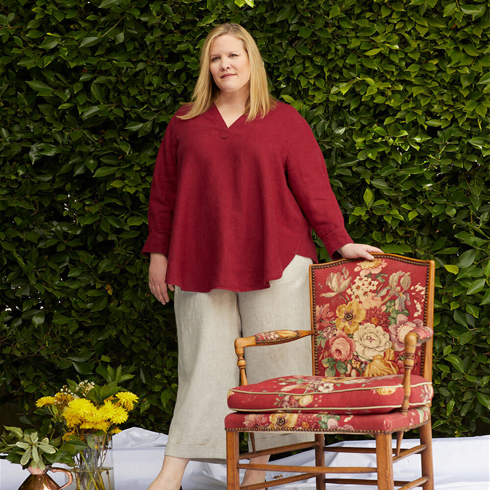 Cameron — Linen Pullover Dress, Blouses and Top, Type - Premium Paper, Single Size - 2 to 8