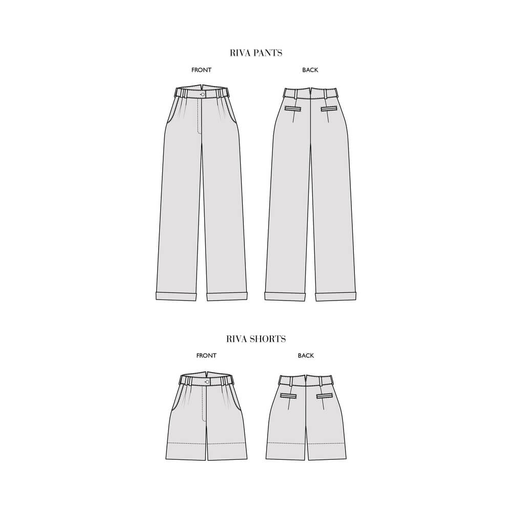 Riva — Linen Shirts, Pants and Shorts - (All Sizes Included)