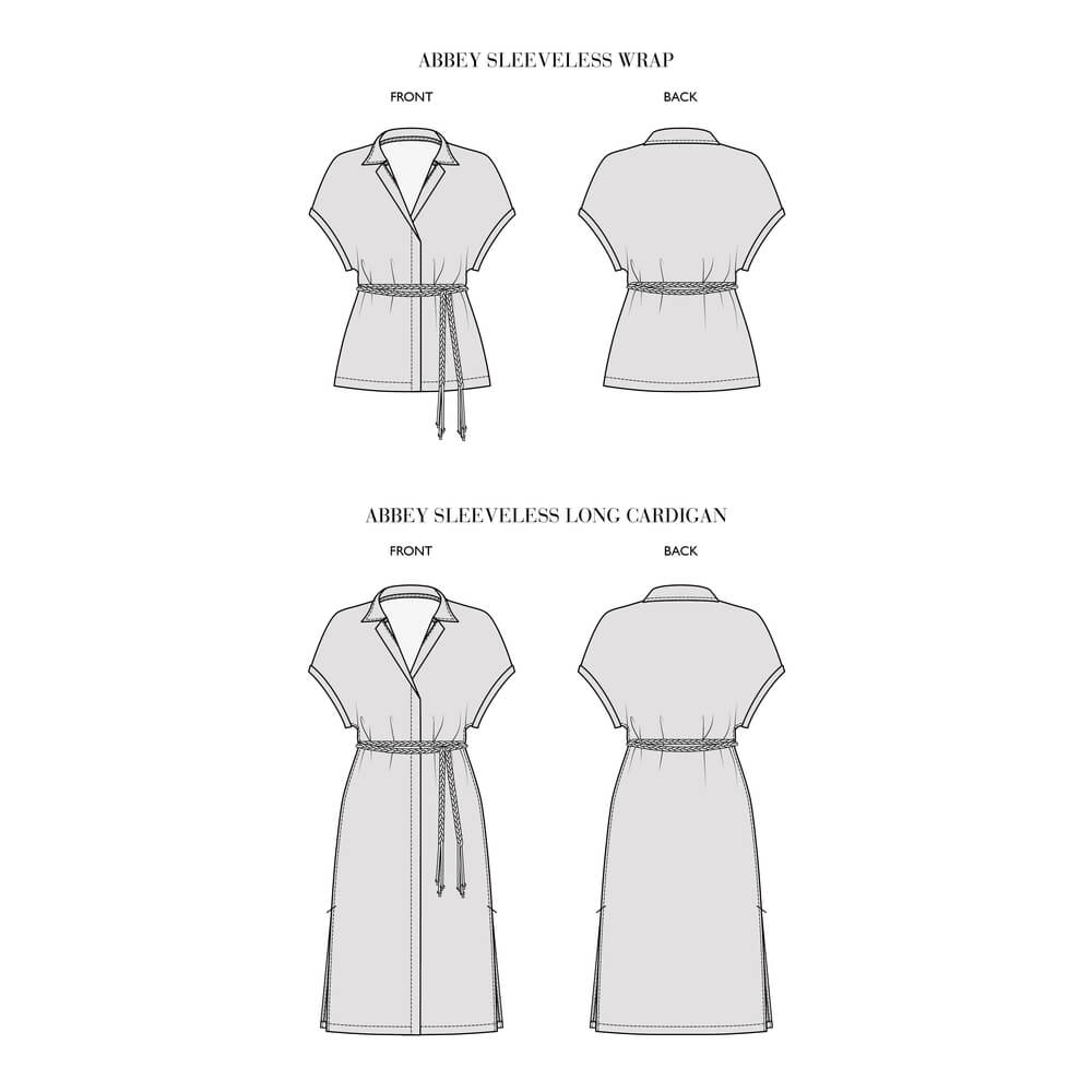 Abbey — Linen Wraps, Cardigans, Pants, Capris and Shorts, Type - Premium Paper, Single Size - 10 to 16