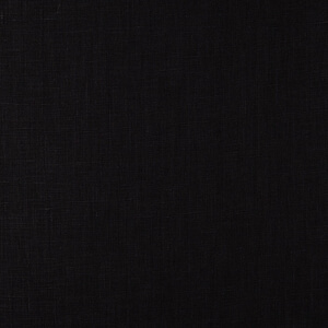 IL019    BLACK  Softened - 100% Linen - Medium (5.3 oz/yd<sup>2</sup>)