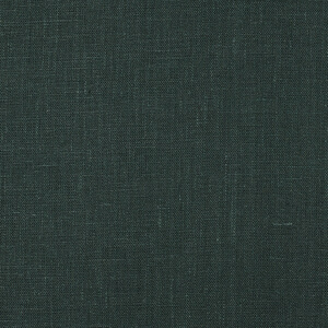 4C22 Rustic  100% Linen Fabric Emerald Softened
