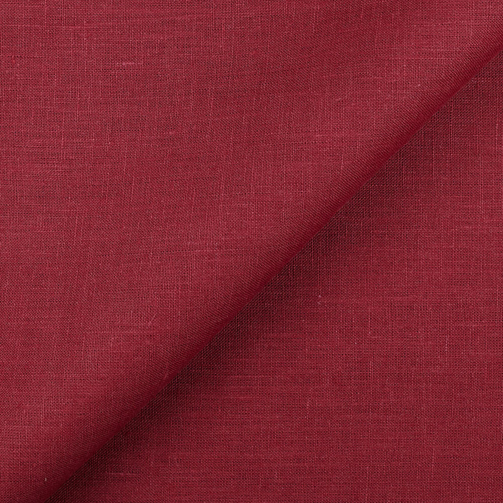 IL019 All-purpose 100% Linen Fabric Biking Red Softened