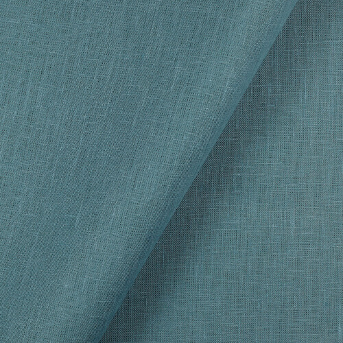 IL019 All-purpose 100% Linen Fabric Turquoise Softened