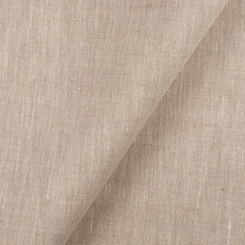 4C22 Rustic  100% Linen Fabric Mix Natural