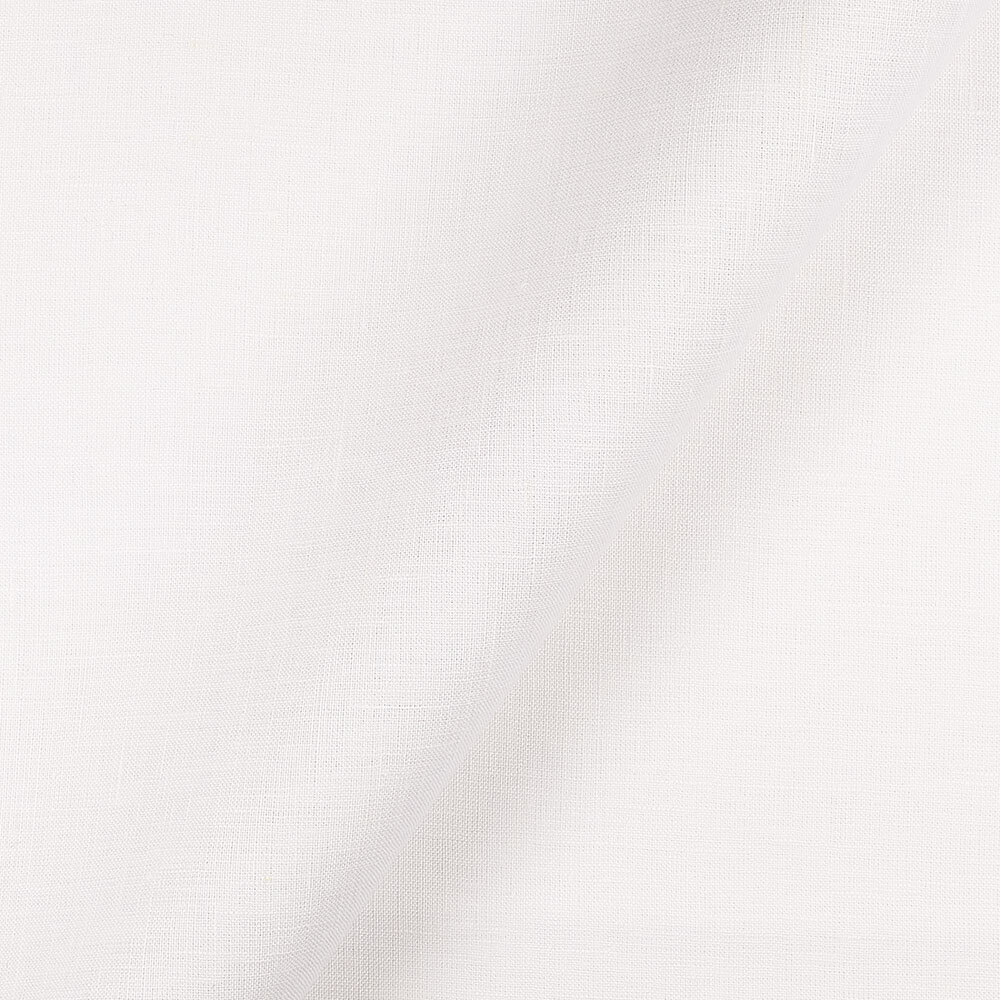 1C64 Luxury 100% Linen Fabric Optic White Softened