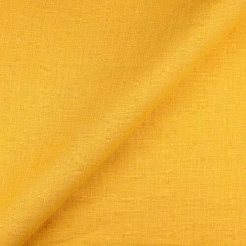 IL019 All-purpose 100% Linen Fabric Egyptian Yellow Fs Signature Finish