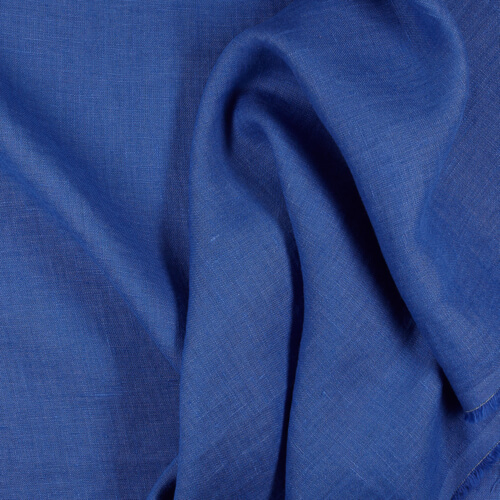 IL019 All-purpose 100% Linen Fabric Royal Blue Fs Signature Finish