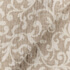 IL002 Textured Jacquard Ivory-natural - Scrolls 100% Linen Fabric