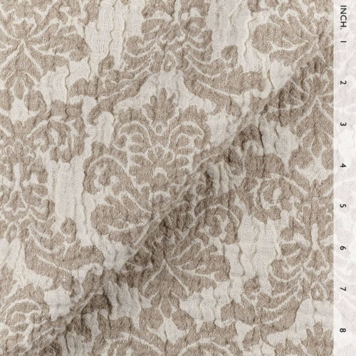 IL002 Textured Jacquard 100% Linen Fabric Ivory-natural - Royal Crest