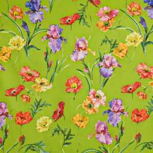 IC012  Barbara  BRIGHT CHARTREUSE / MLT  Softened - 100% Cotton - Light (3.4 oz/yd<sup>2</sup>)