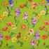 IC012 Poplin Bright Chartreuse / Mlt Barbara 100% Cotton Discount Fabric