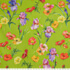 IC012 Poplin Bright Chartreuse / Mlt Barbara 100% Cotton Discount Fabric