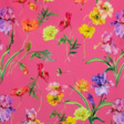 IC012 Barbara RASPBERRY ROSE / MLT Softened 100% Cotton Light (3.4 oz/yd<sup>2</sup>)